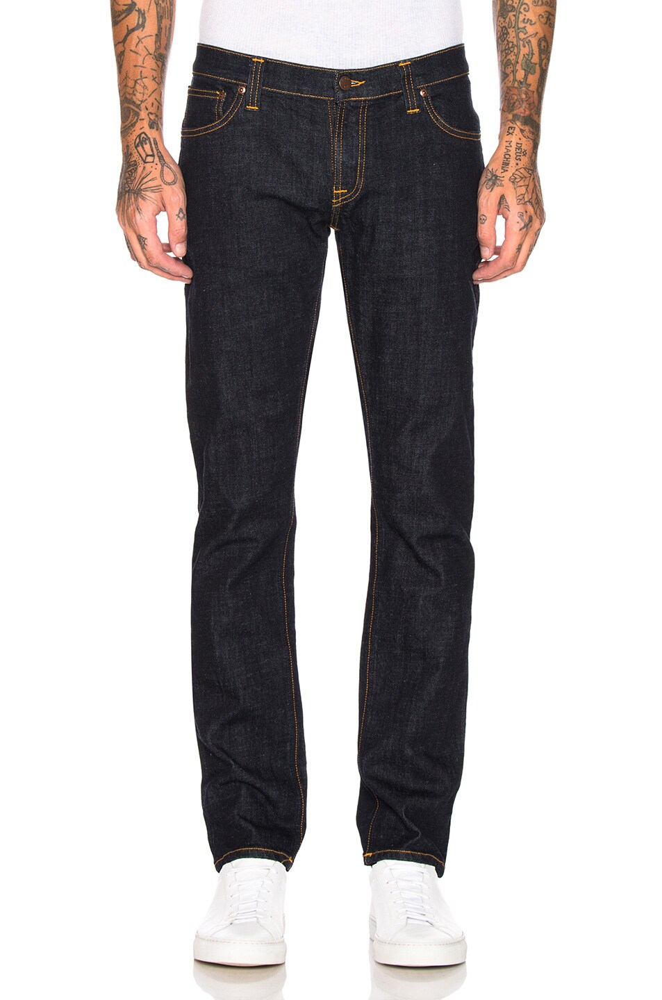 Image 1 of Nudie Jeans Tight Long John in Org. Twill Rinsed