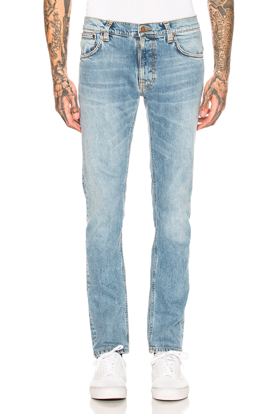 Image 1 of Nudie Jeans Thin Finn Jean in Light Blue Comfort