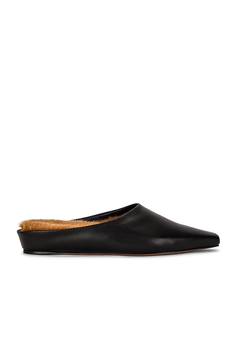 Image 1 of Neous Alba Shearling Leather Mule in Black