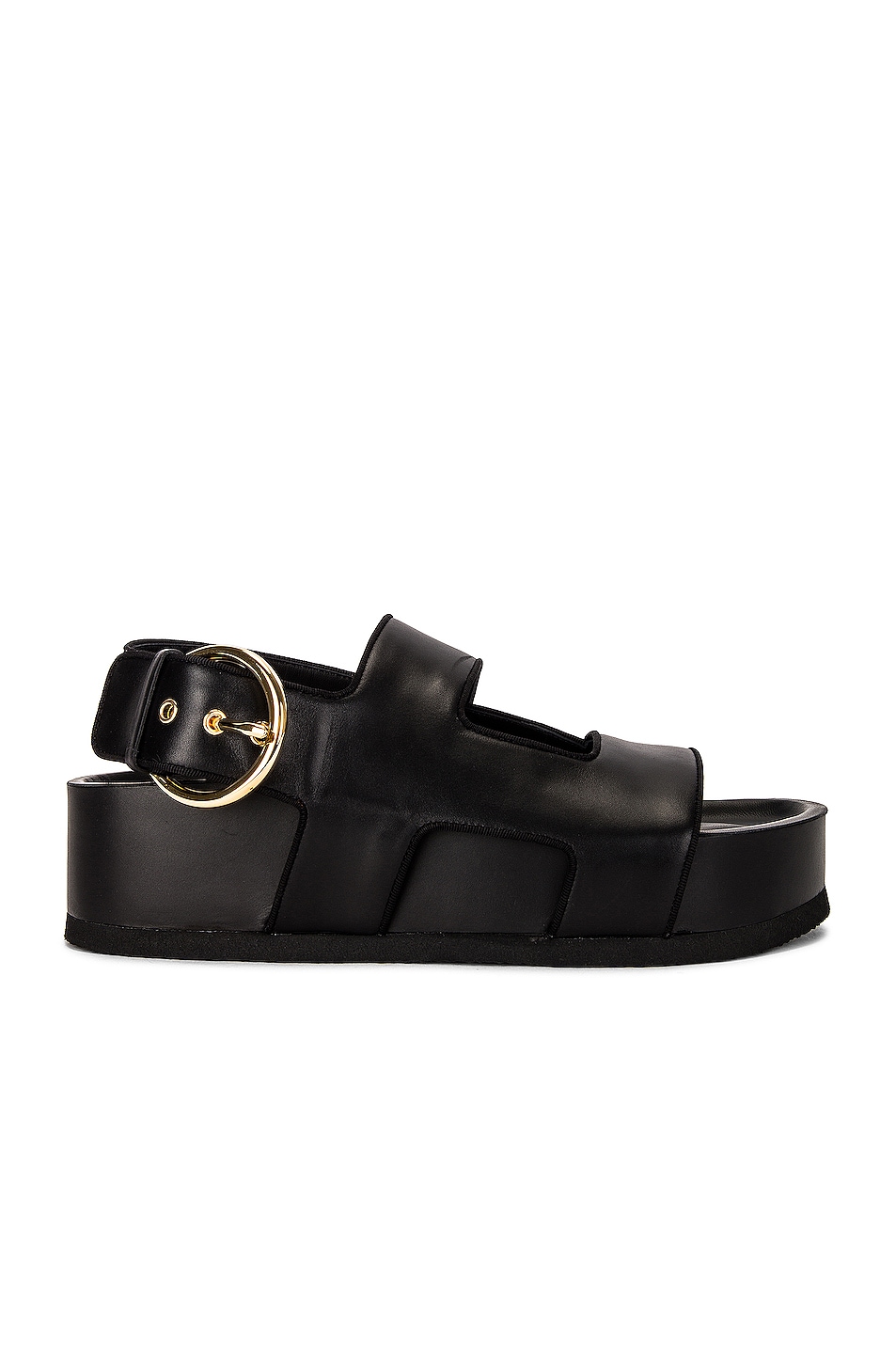 Image 1 of Neous Cher Leather Sandal in Black