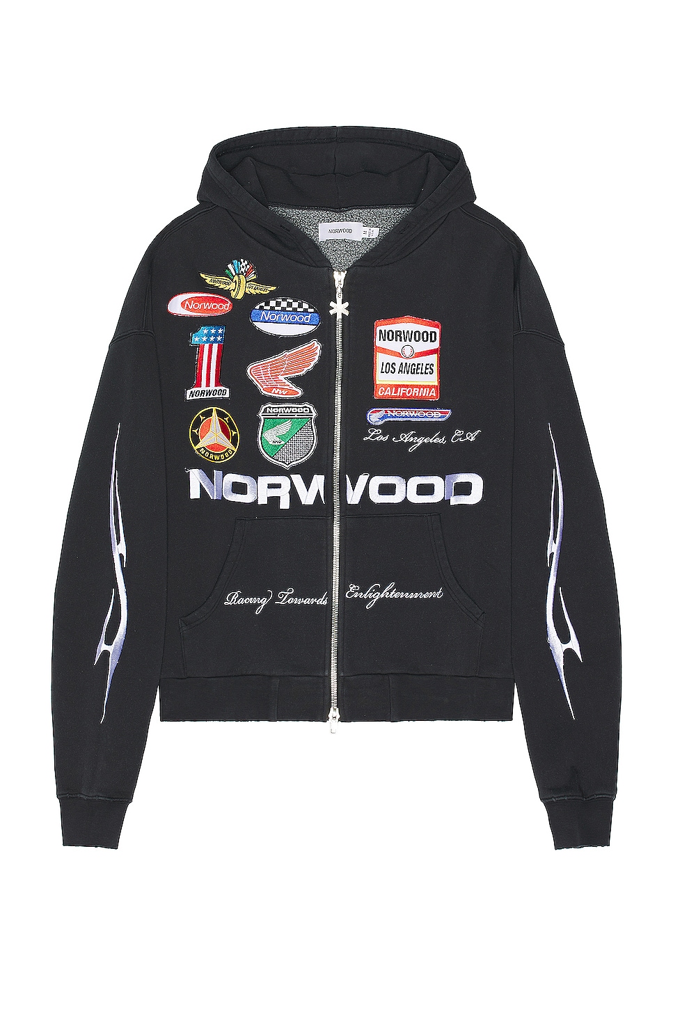 Image 1 of Norwood Racing Franchise Zip Hoodie in Black