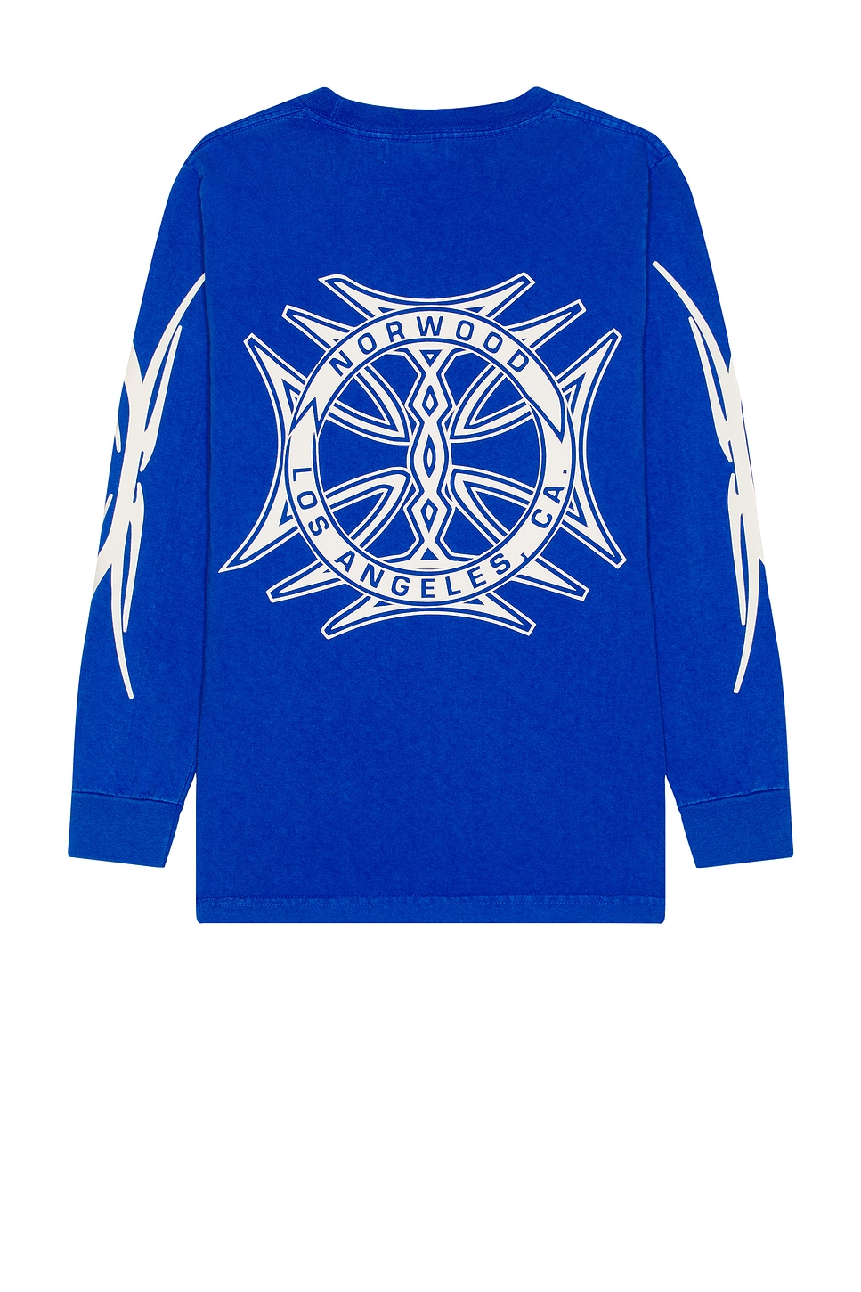 Image 1 of Norwood God Willing Long Sleeve Tee in Royal Blue