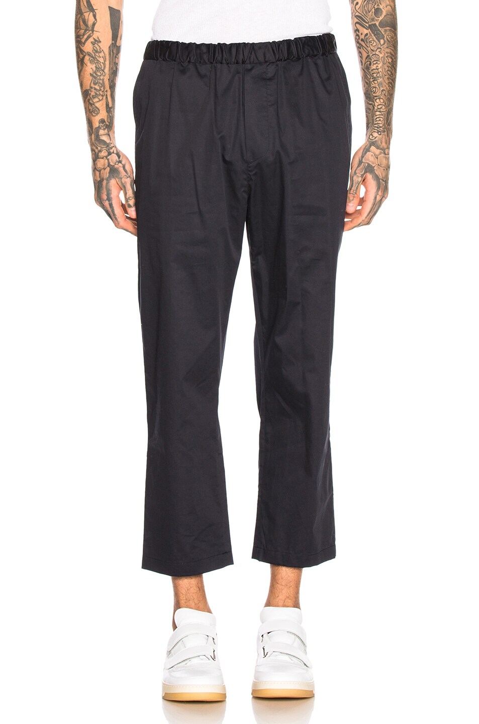 Image 1 of OAMC Cropped Drawcord Pant in Navy