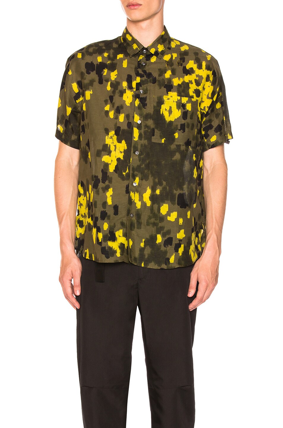 Image 1 of OAMC Pulse Shirt in Military Green Camo Print