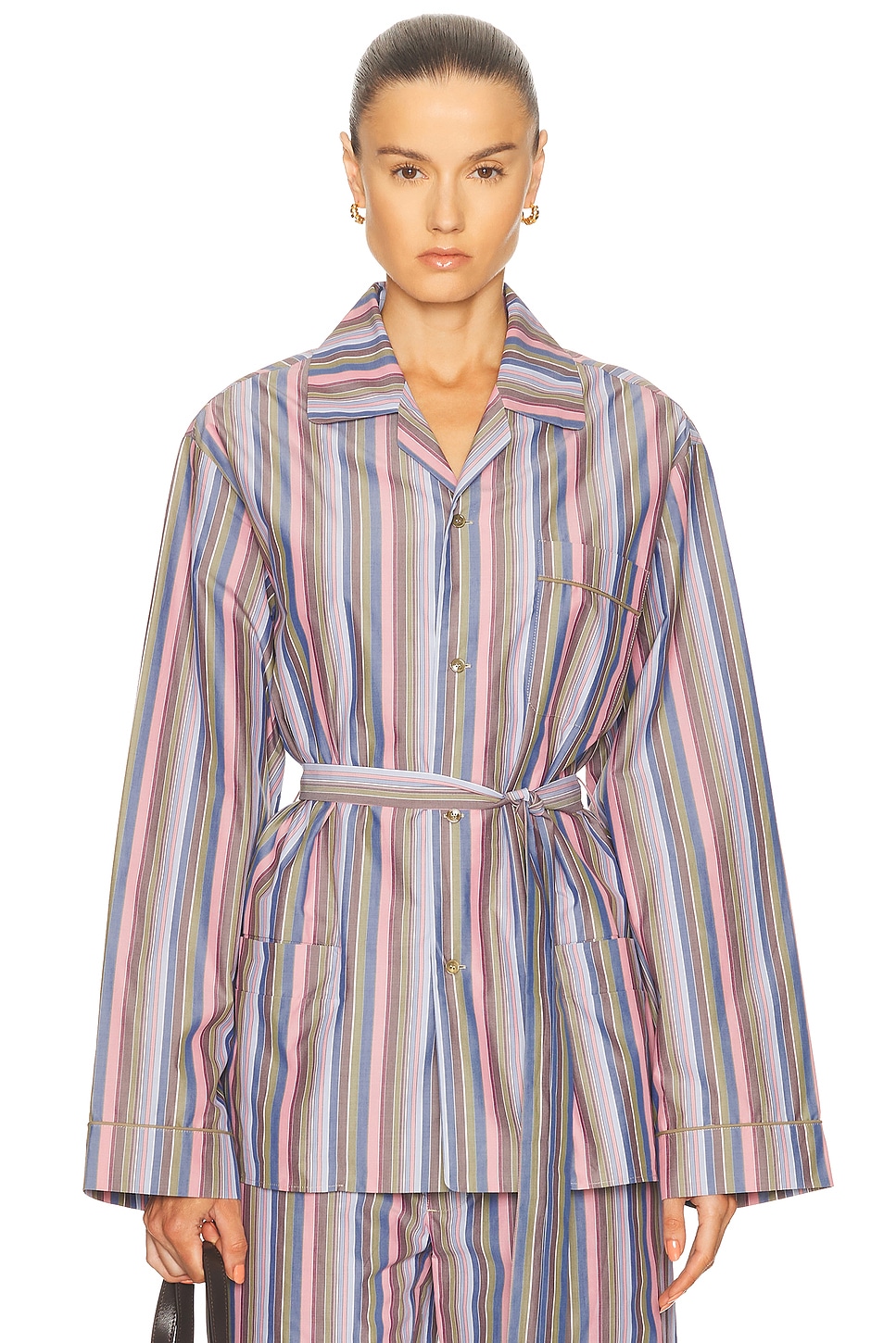 Camicia Robe Top in Blue
