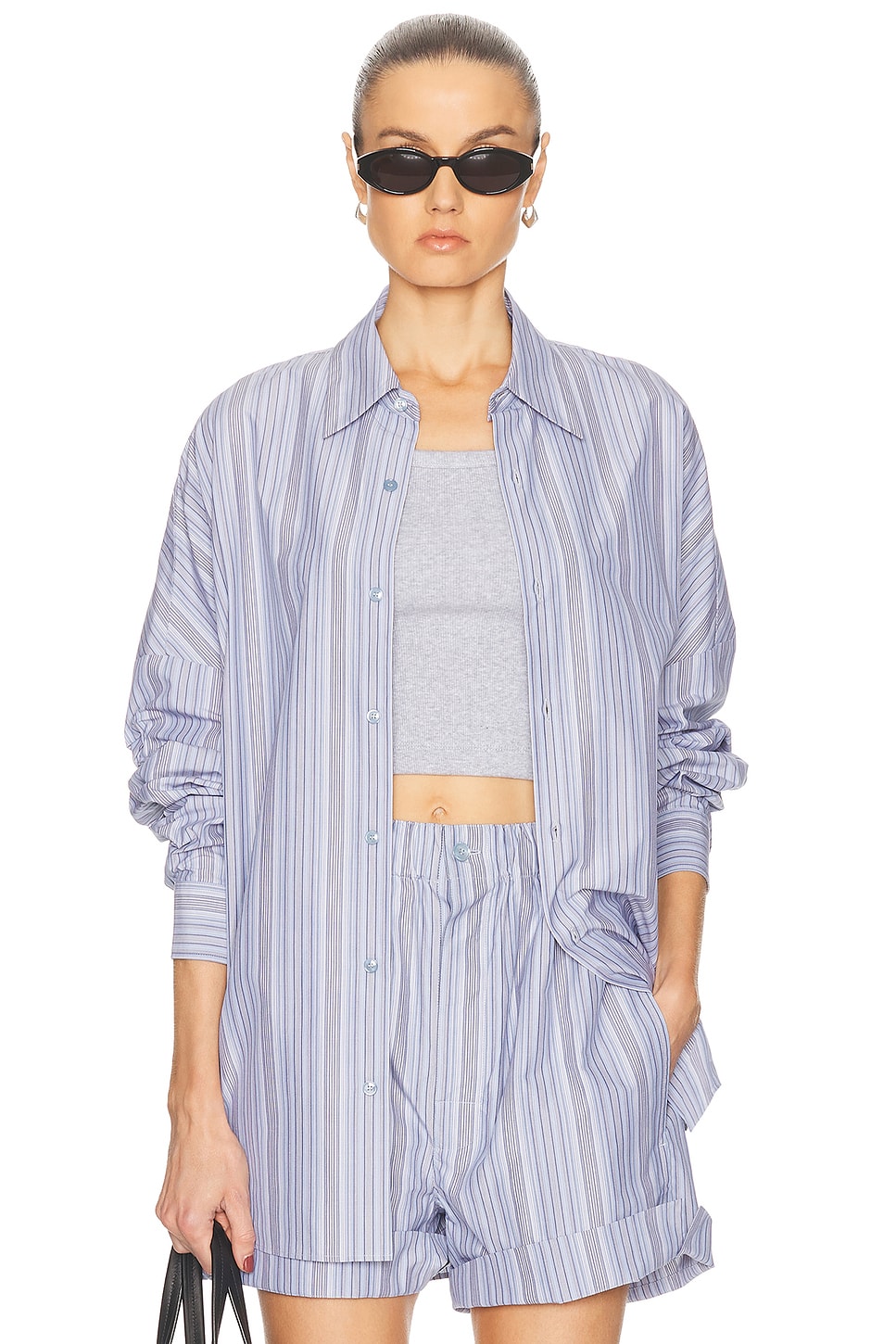 Camicia Oversized Top in Blue