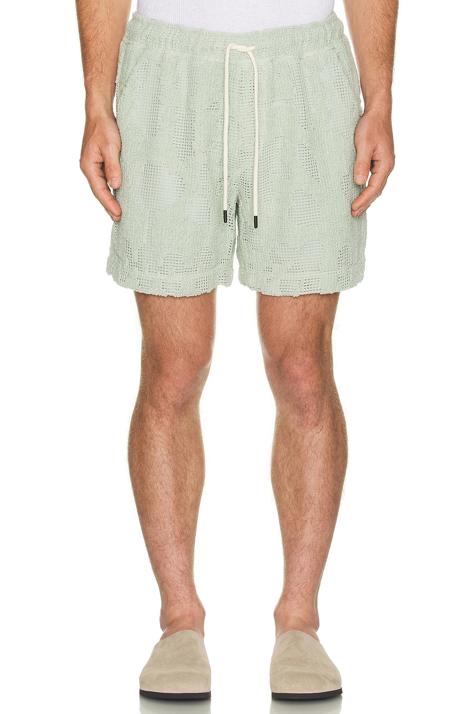 Image 1 of OAS Galbanum Crochet Short in Sage