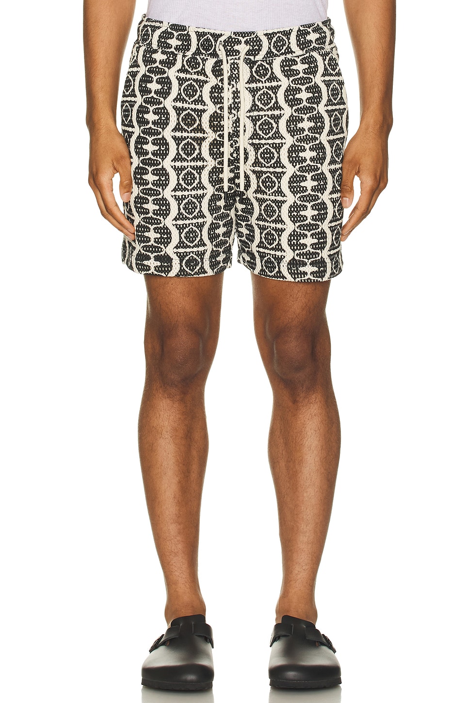 Image 1 of OAS Hypnotise Net Shorts in Black