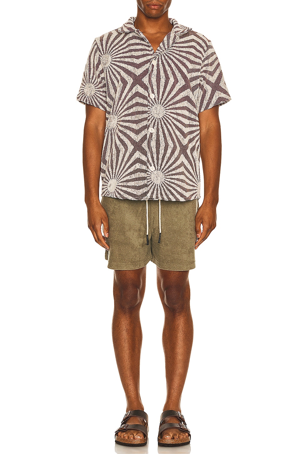 Image 1 of OAS Terry Shorts in Khaki