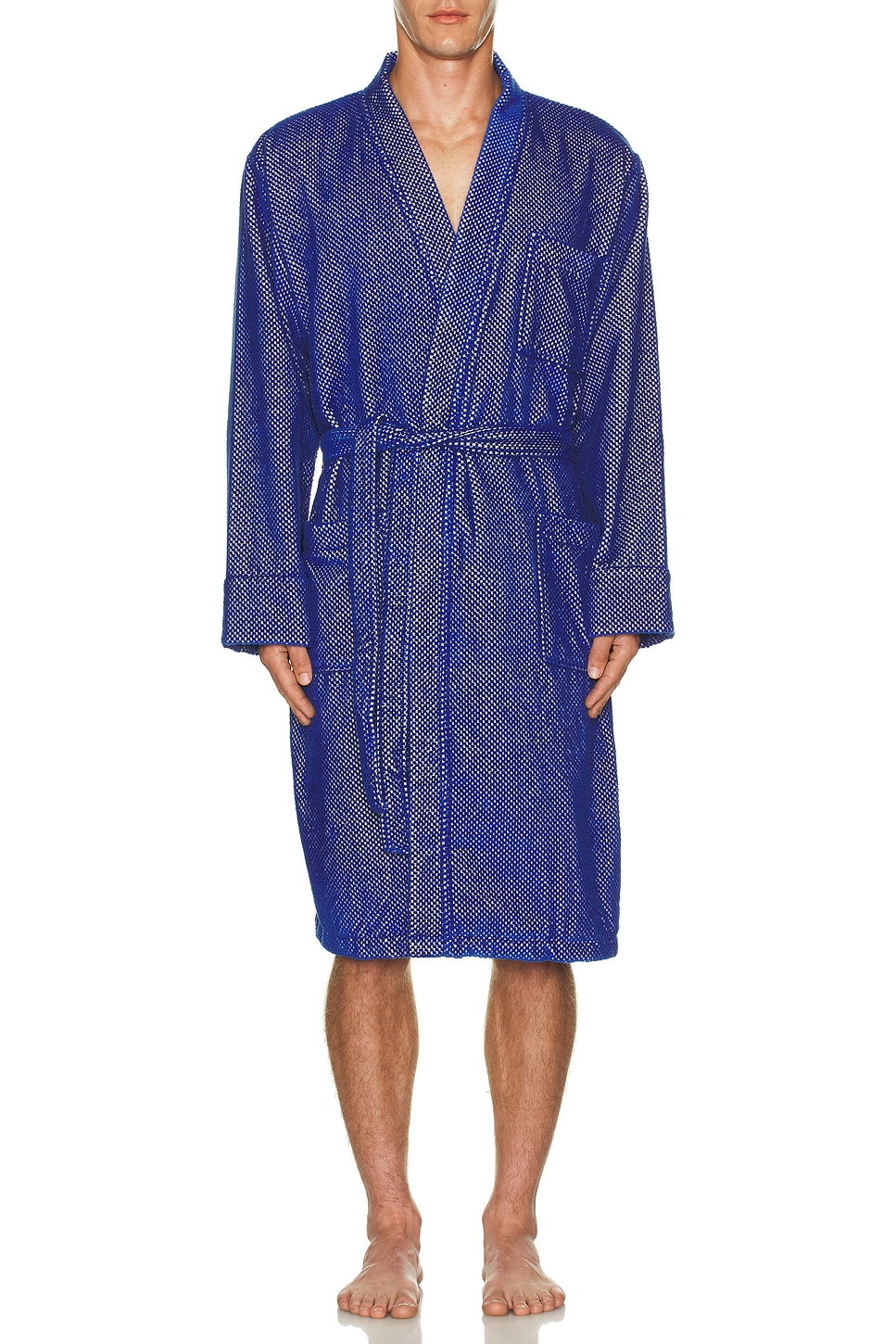 Aquatic Pepper Velour Robe - Thumbnail 4