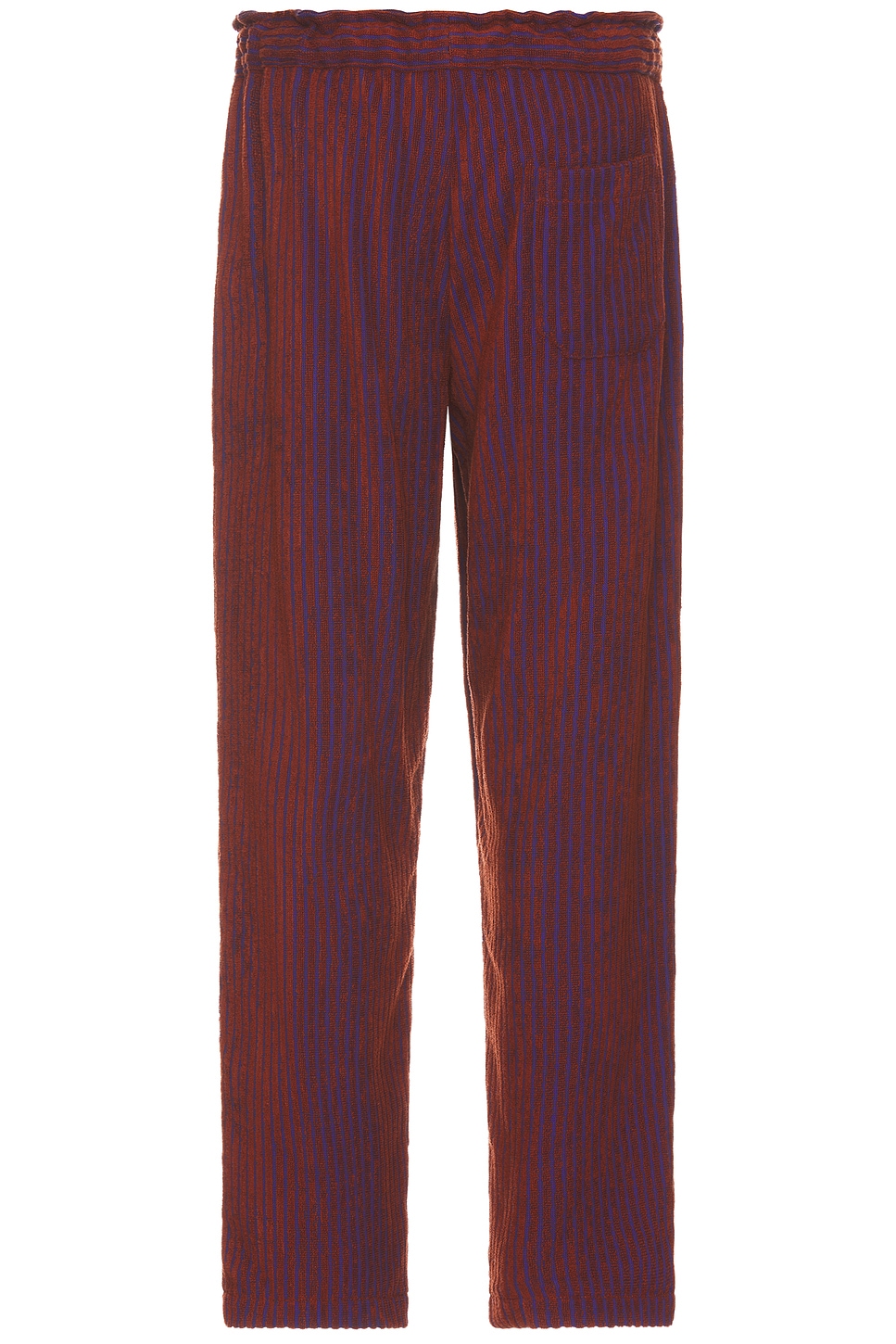 Shop Oas Deep Cut Ayora Terry Pants In Rusty Red