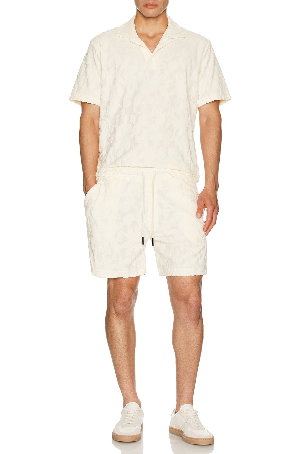 Image 1 of OAS Summit Polo Terry Shirt in White