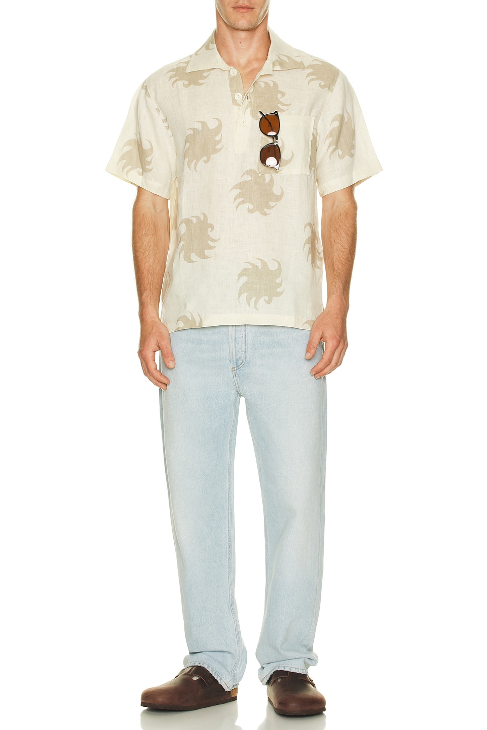 Image 1 of OAS Hazel Ember Girona Linen Shirt in White