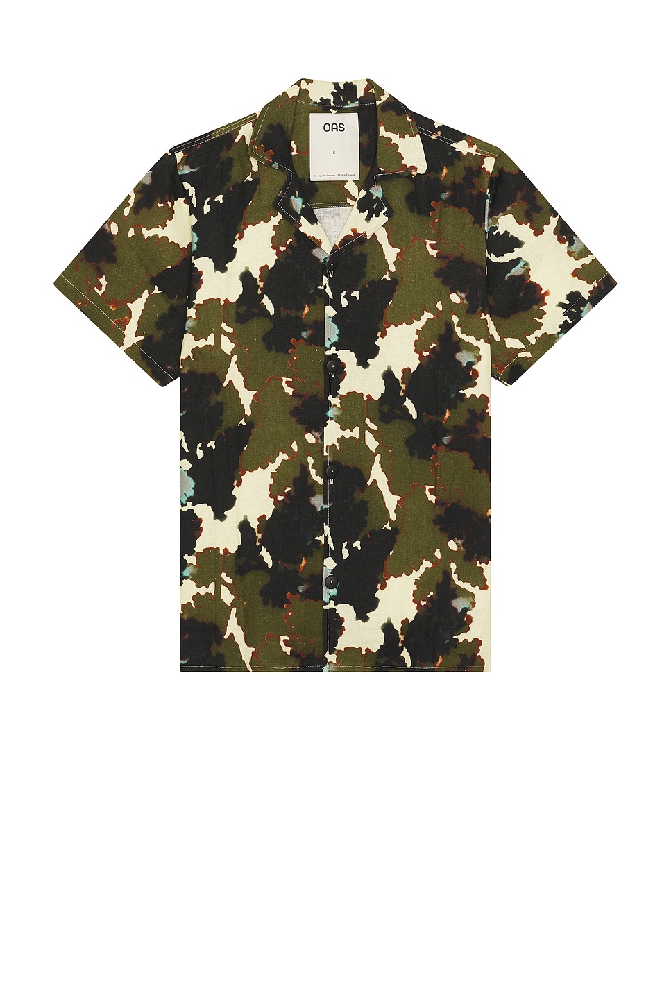 Image 1 of OAS Foliago Cuba Linen Shirt in Multi