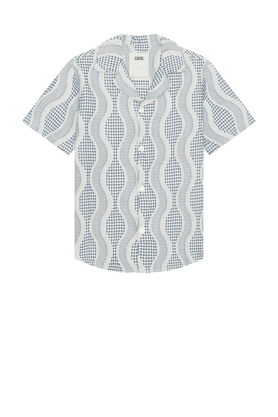 Como Cuba Waffle Shirt in Blue