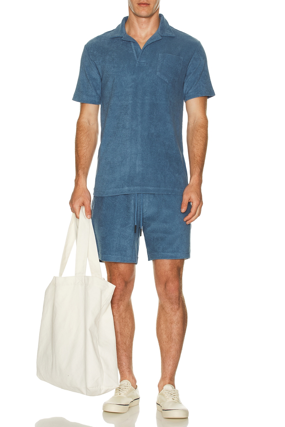 Image 1 of OAS Coronet Polo Terry Shirt in Blue