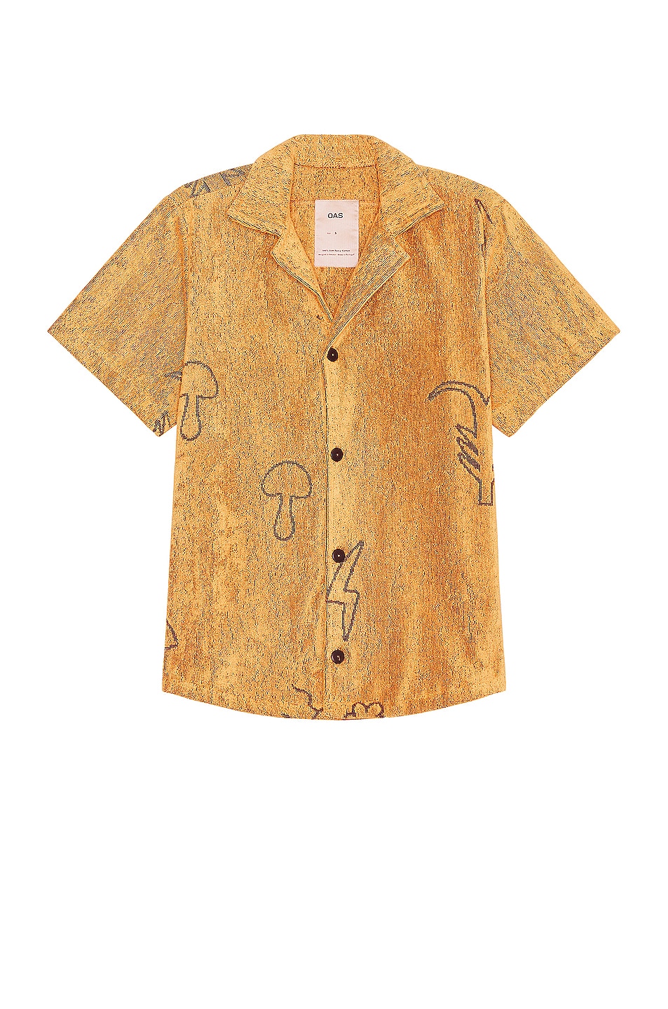 Image 1 of OAS Tattoo Cuba Terry Shirt in Yellow