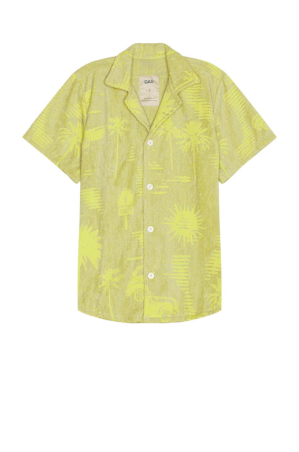 Image 1 of OAS High Road Cuba Terry Shirt in Yellow