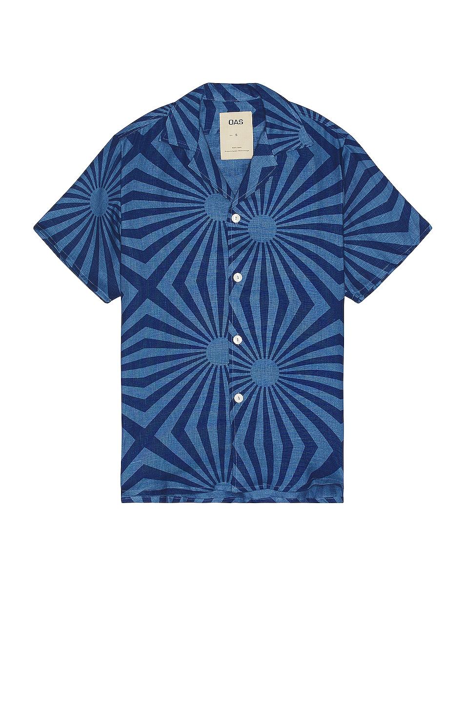 Costal Cortado Cuba Linen Shirt in Blue