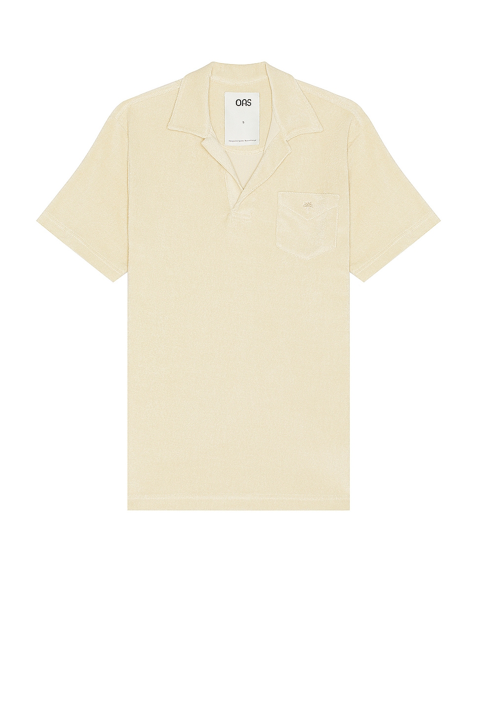 Image 1 of OAS Polo Terry Shirt in Beige