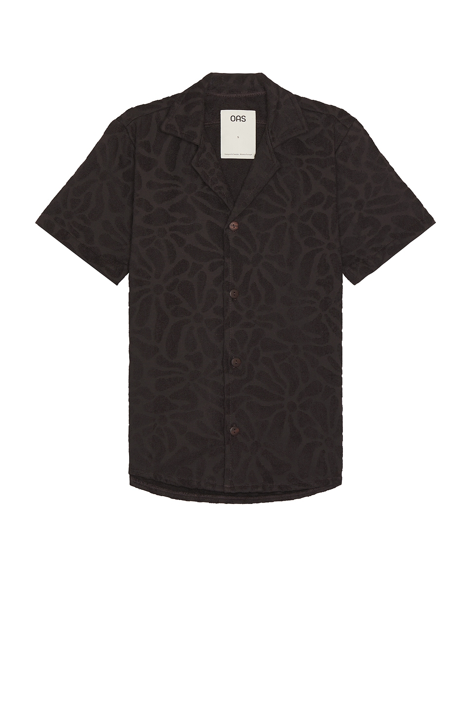 Image 1 of OAS Blossom Cuba Terry Shirt in Brown