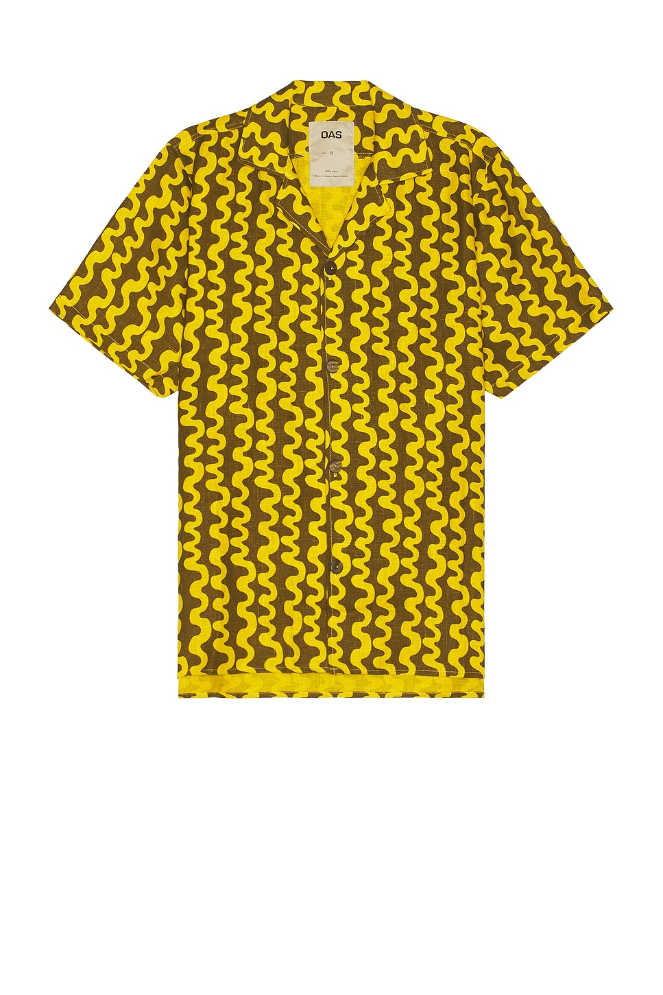 Image 1 of OAS Twine Cuba Linen Shirt in Yellow