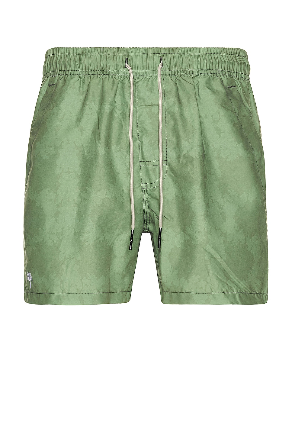 Oas Blurry Crown Swim Shorts In Green