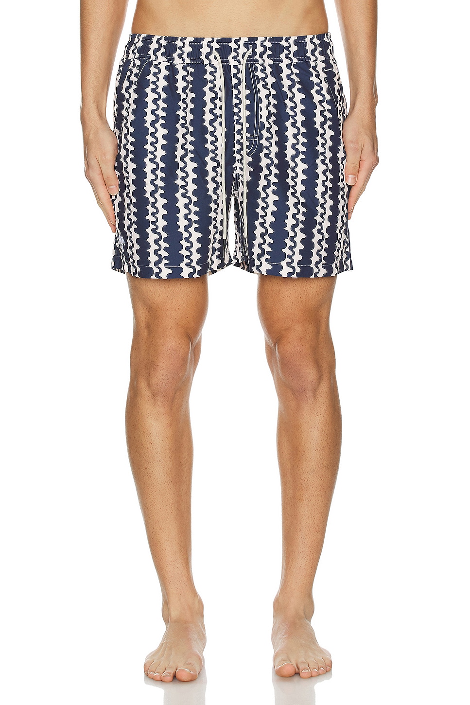 Image 1 of OAS Scribble Swim Short in Blue