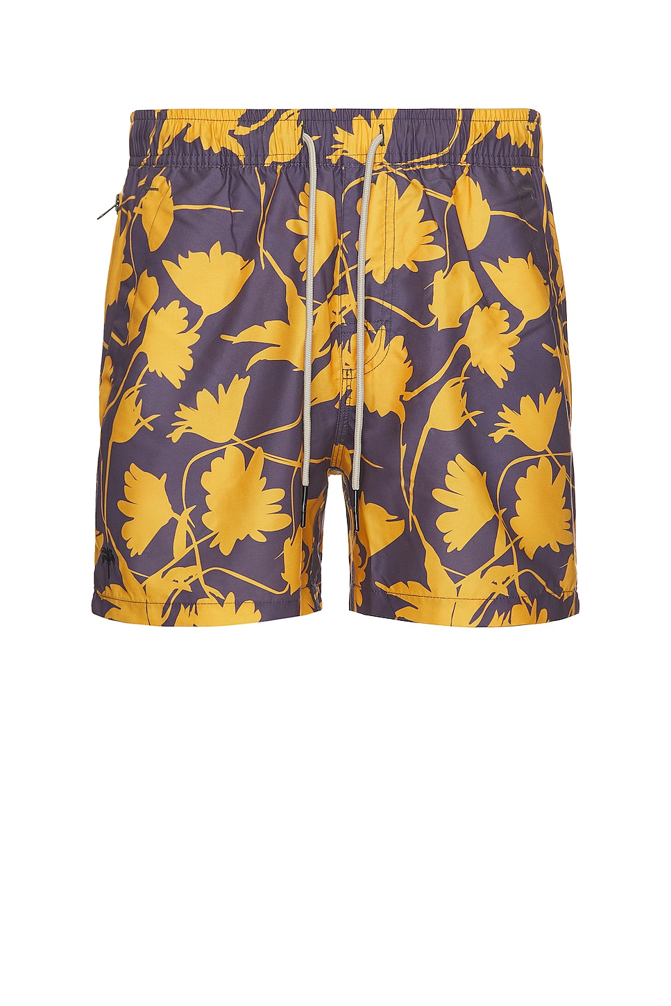 Image 1 of OAS Provence Flowers Swim Short in Yellow