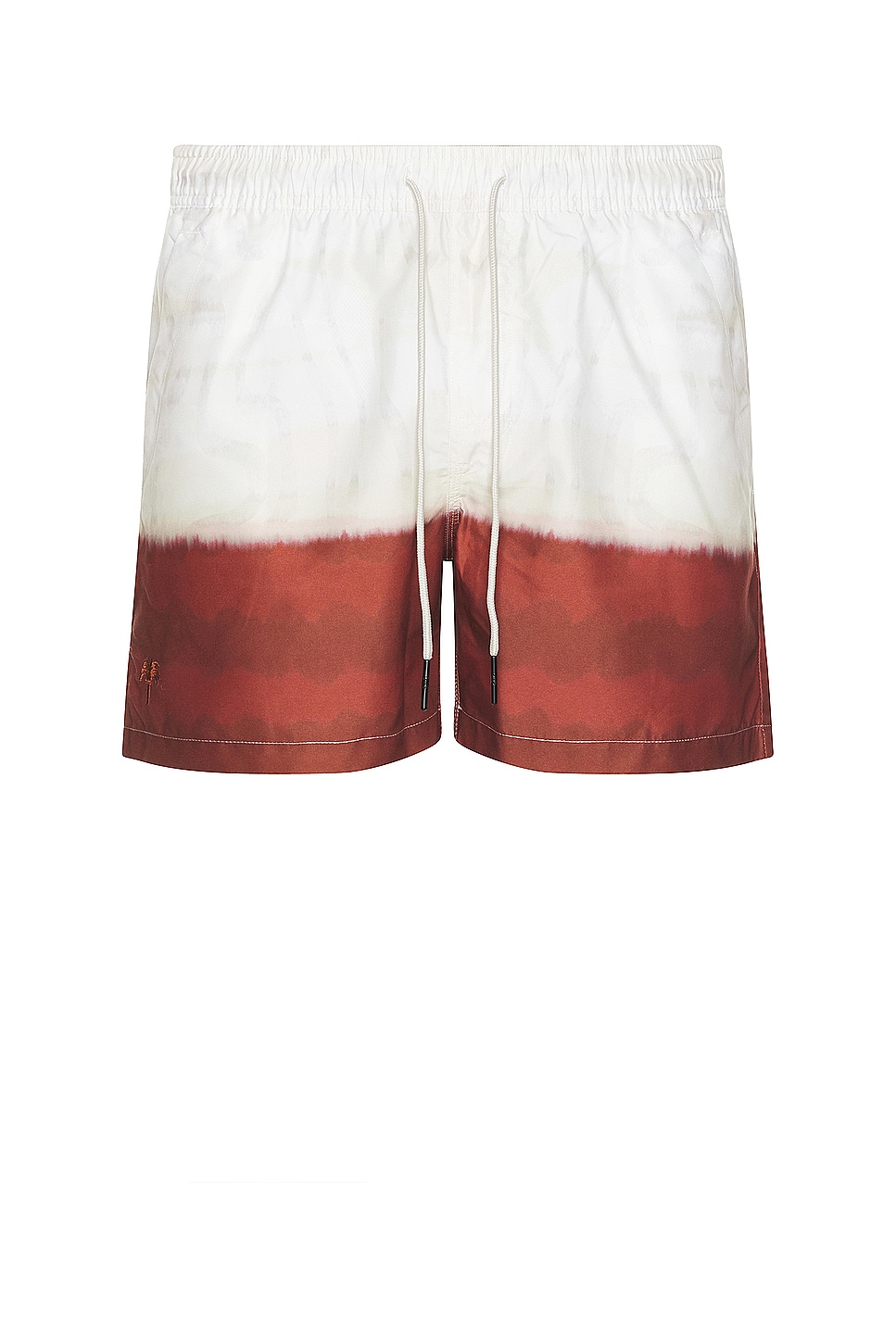 Image 1 of OAS Vista Swim Shorts in White & Red