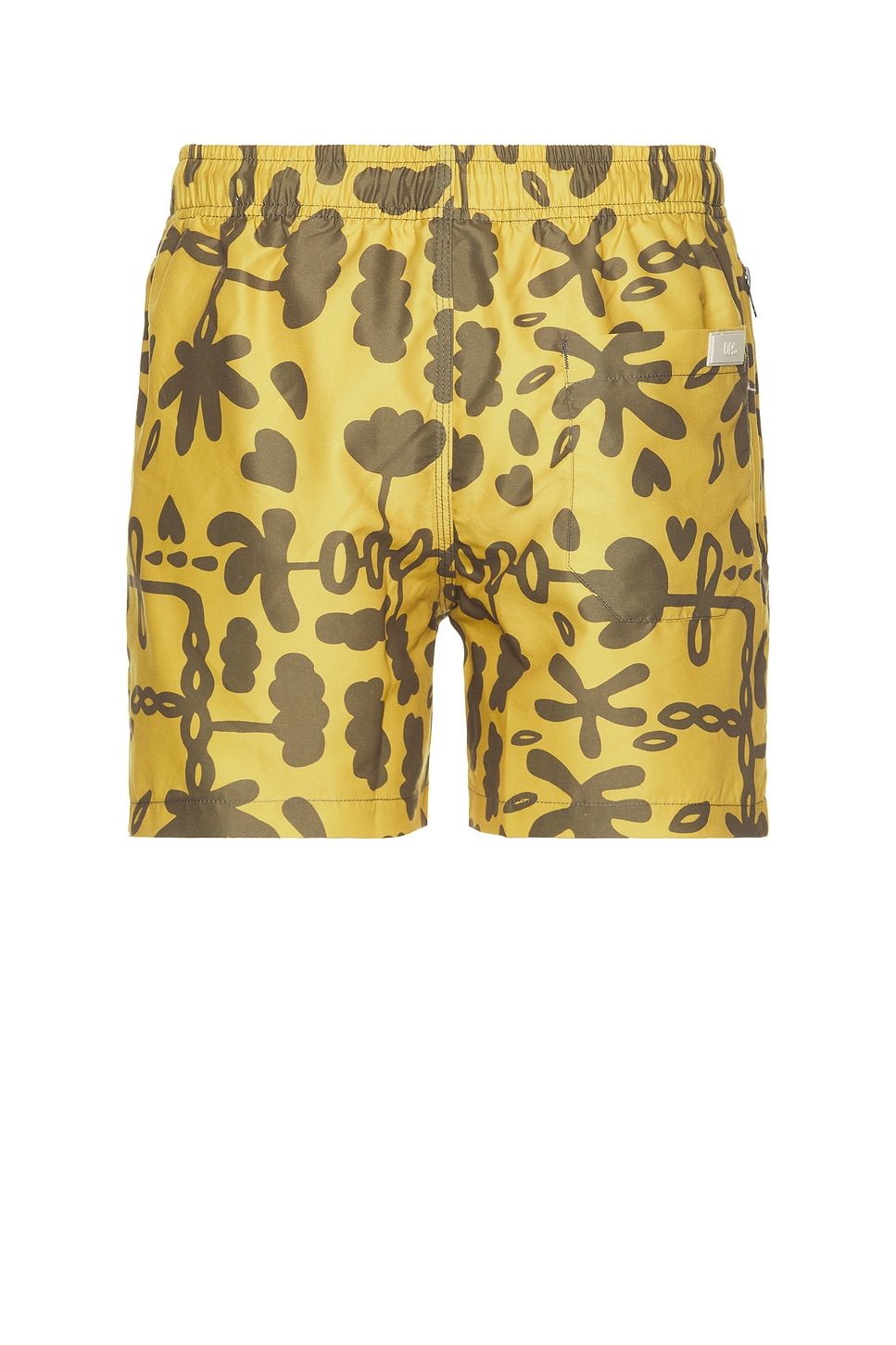 Shop Oas Galbanum Swim Short In Gold