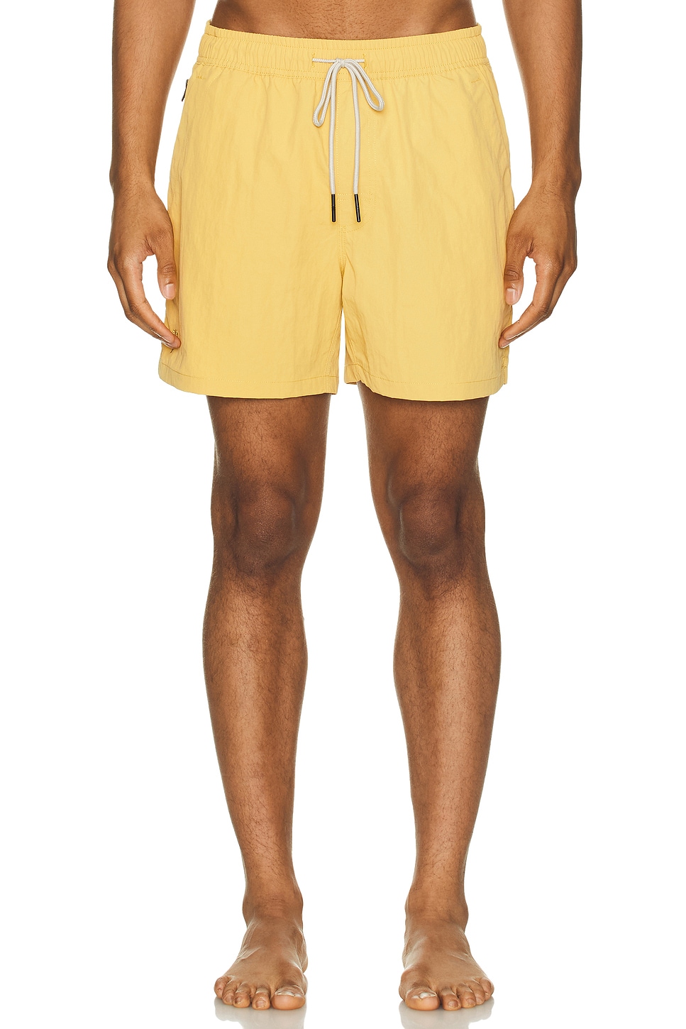 Image 1 of OAS Nylon Swim Shorts in Yellow
