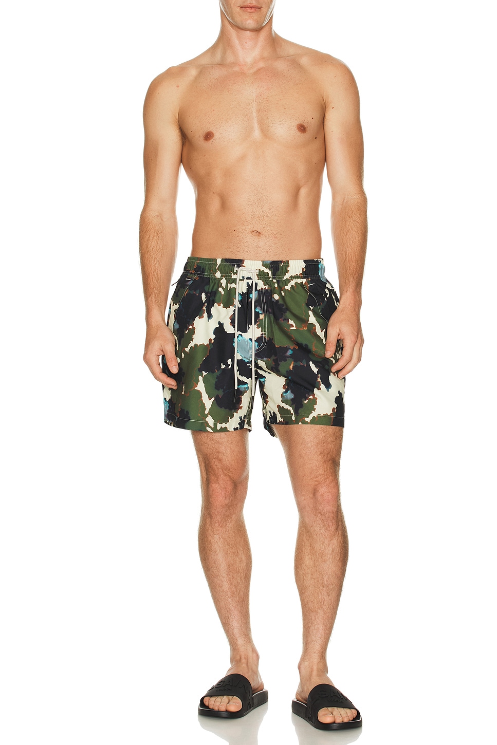Image 1 of OAS Foliago Swim Shorts in Multi