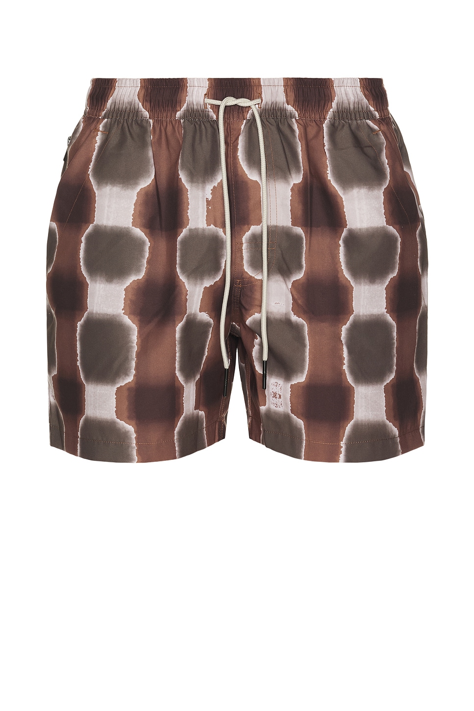 Sable Totemic Swim Shorts in Brown