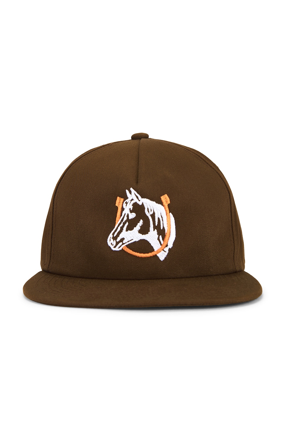 One Of These Days Horse Shoe Logo Hat In Brown