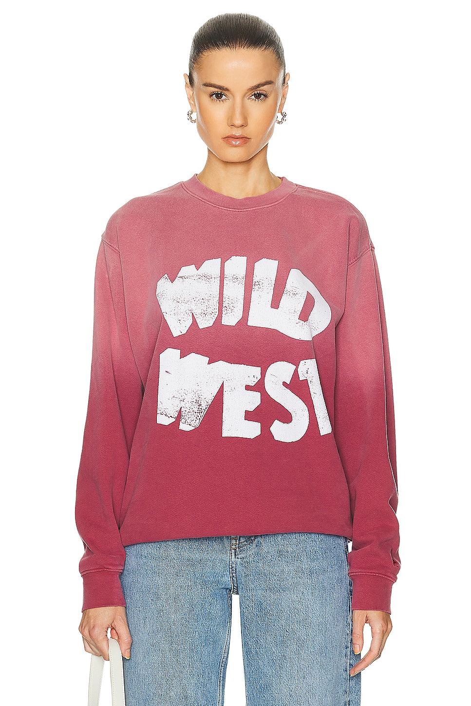 Image 1 of ONE OF THESE DAYS Wild West Sweater in Burgundy