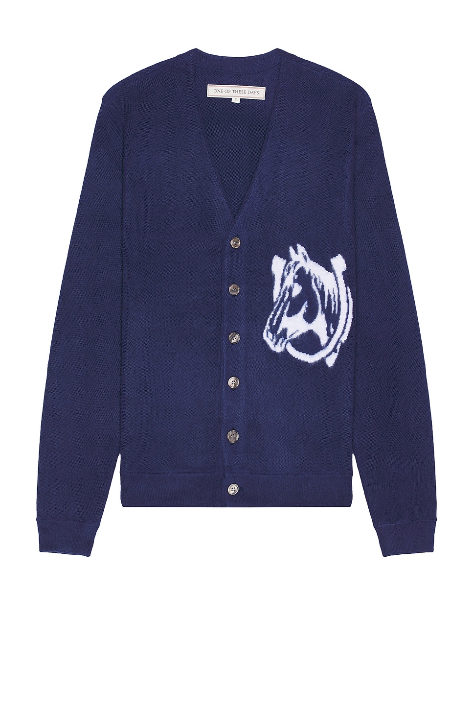 Image 1 of ONE OF THESE DAYS Collegiate Cardigan in Navy