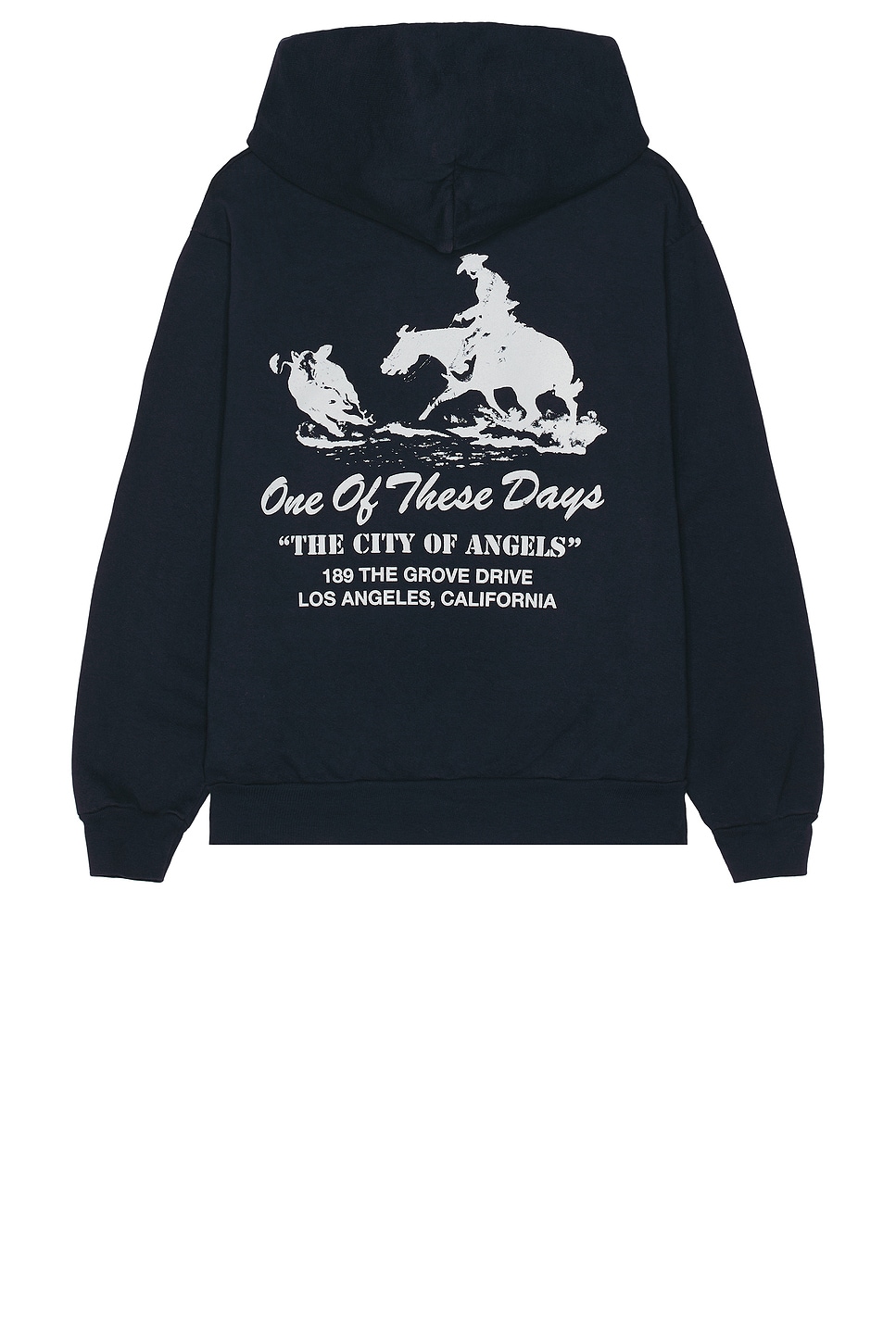 Image 1 of ONE OF THESE DAYS x FWRD City Of Angels Hoodie in Washed Navy