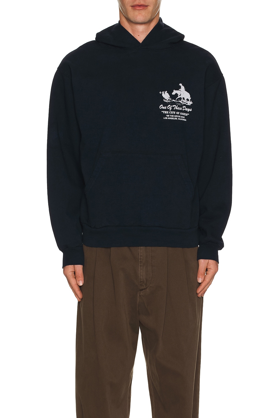 Image 1 of ONE OF THESE DAYS x FWRD City Of Angels Hoodie in Washed Navy