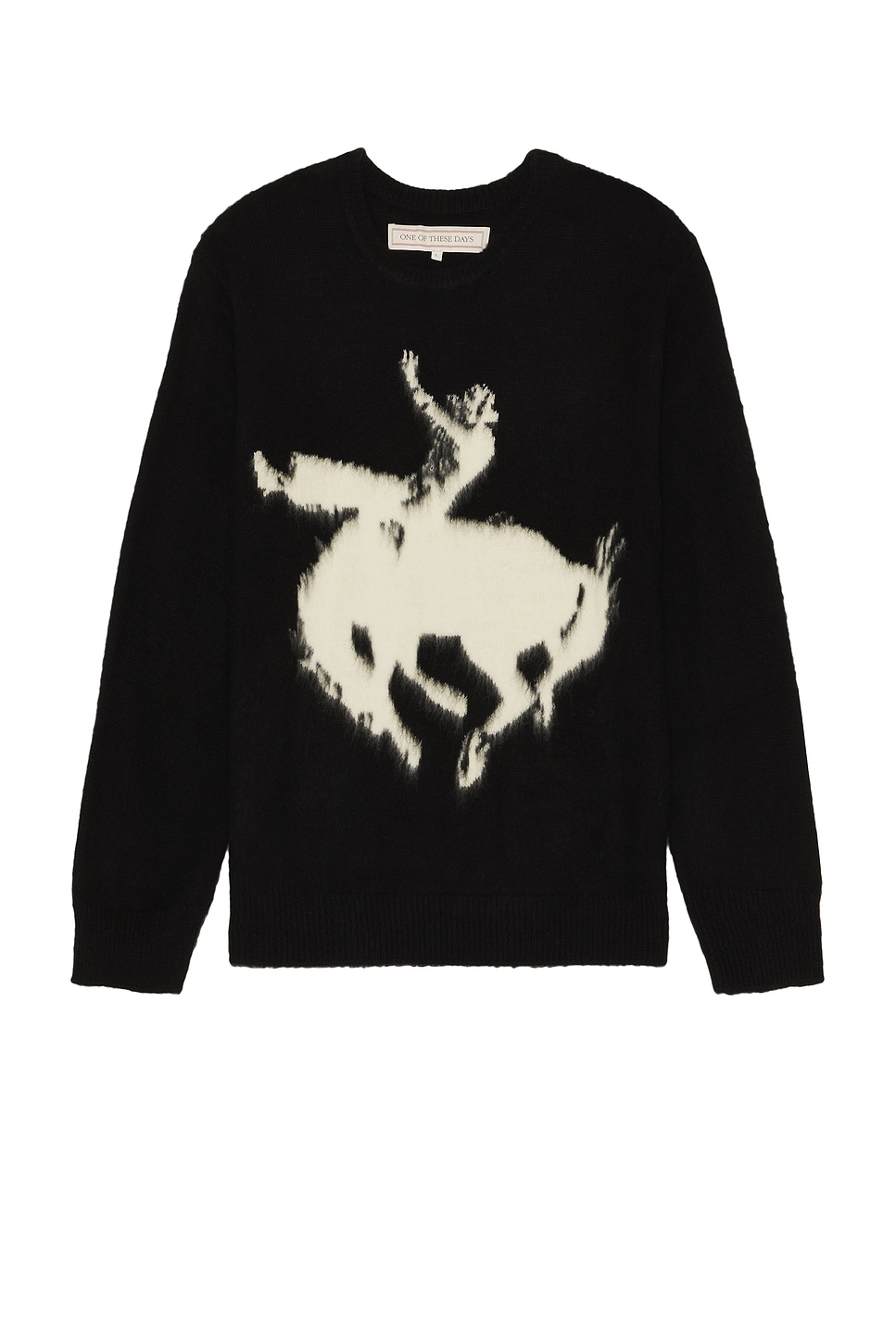 Cowboy Knit Sweater in Black