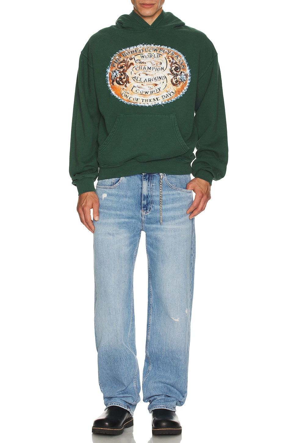Image 1 of ONE OF THESE DAYS World Champions Hoody in Washed Forest Green