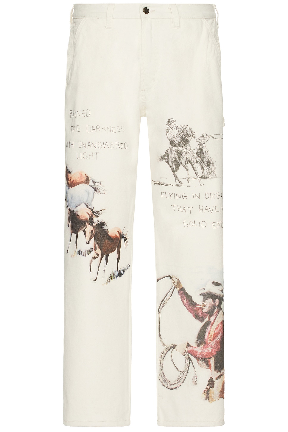 Shop One Of These Days Fort Courage Painter Pants In Canvas