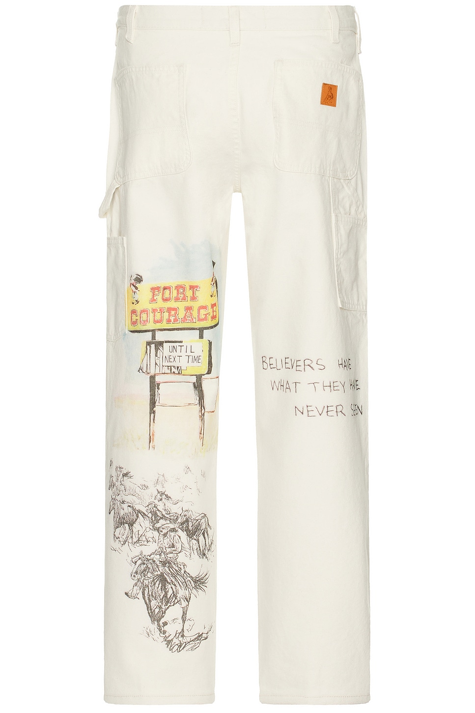 Shop One Of These Days Fort Courage Painter Pants In Canvas