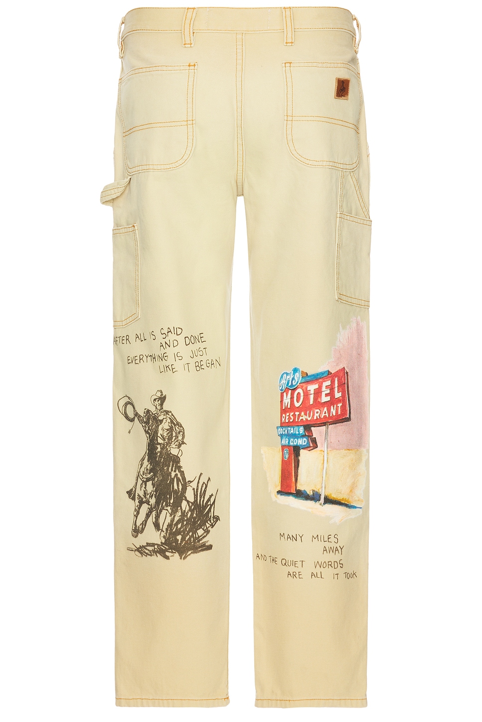 One Of These Days Just Like It Began Painters Pant All Over Artwork