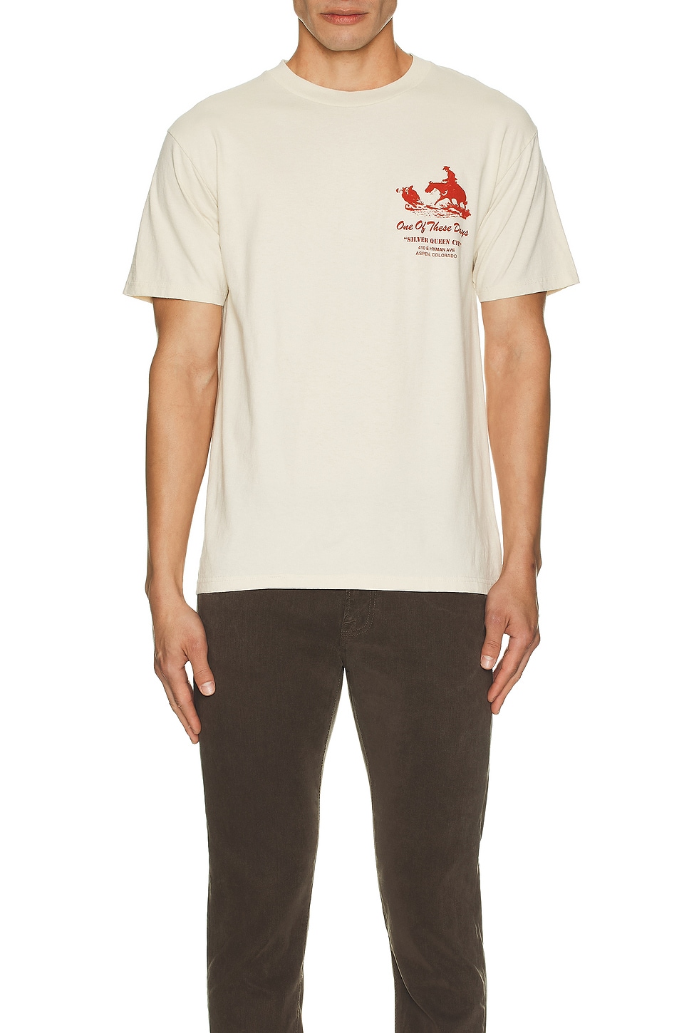 Image 1 of ONE OF THESE DAYS x FWRD Silver Queen City Tee in Bone