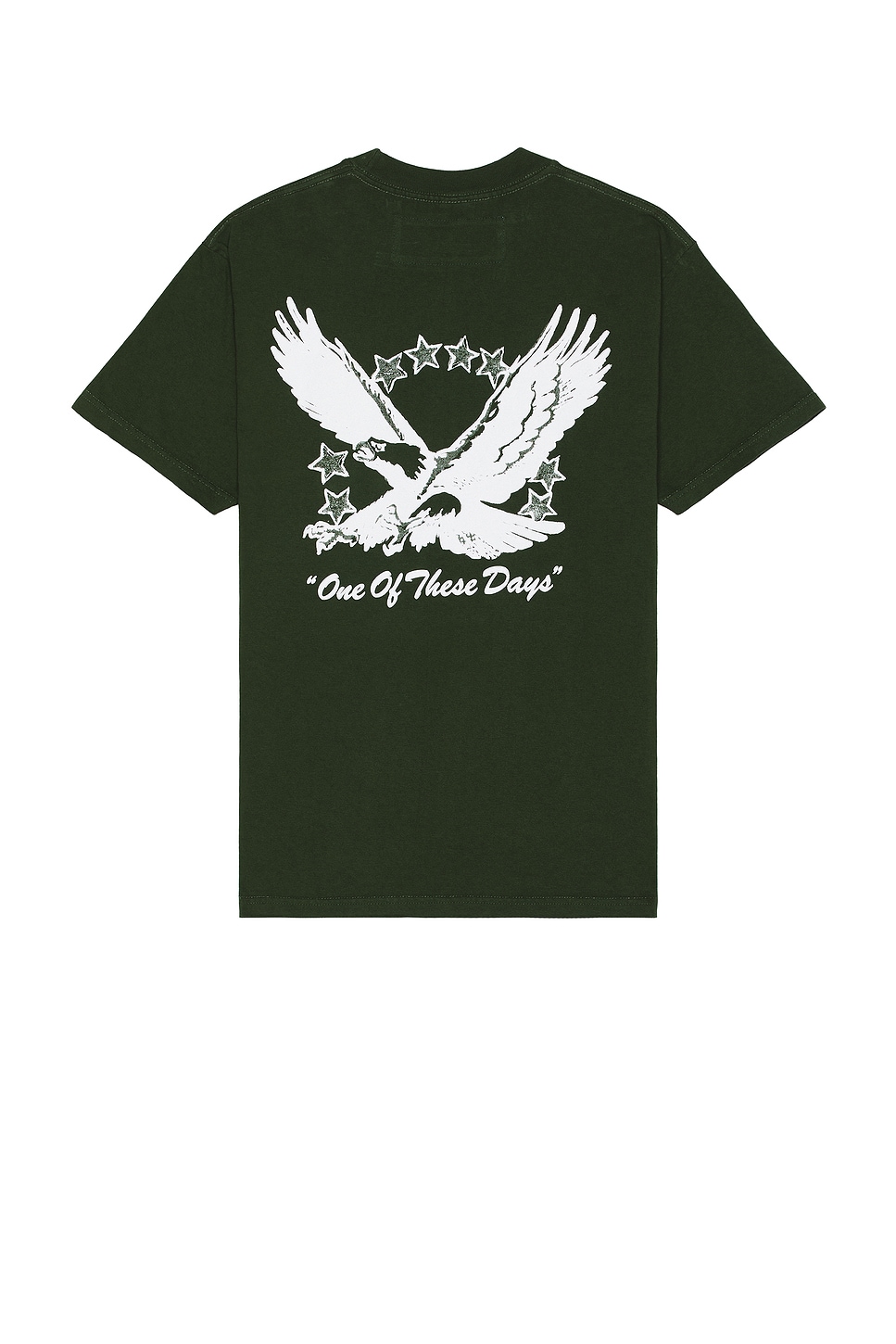 Image 1 of ONE OF THESE DAYS Screaming Eagle T-Shirt in Forest Green