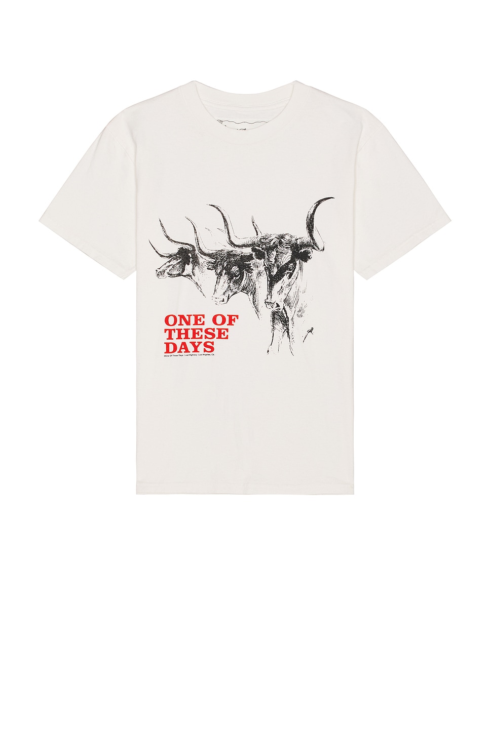 Long Horn T-Shirt in White