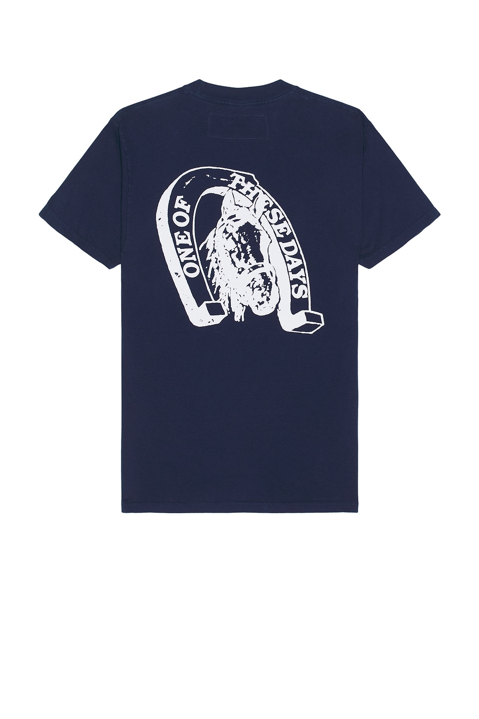 Image 1 of ONE OF THESE DAYS Lucky Number 73 T-Shirt in Sun Faded Navy