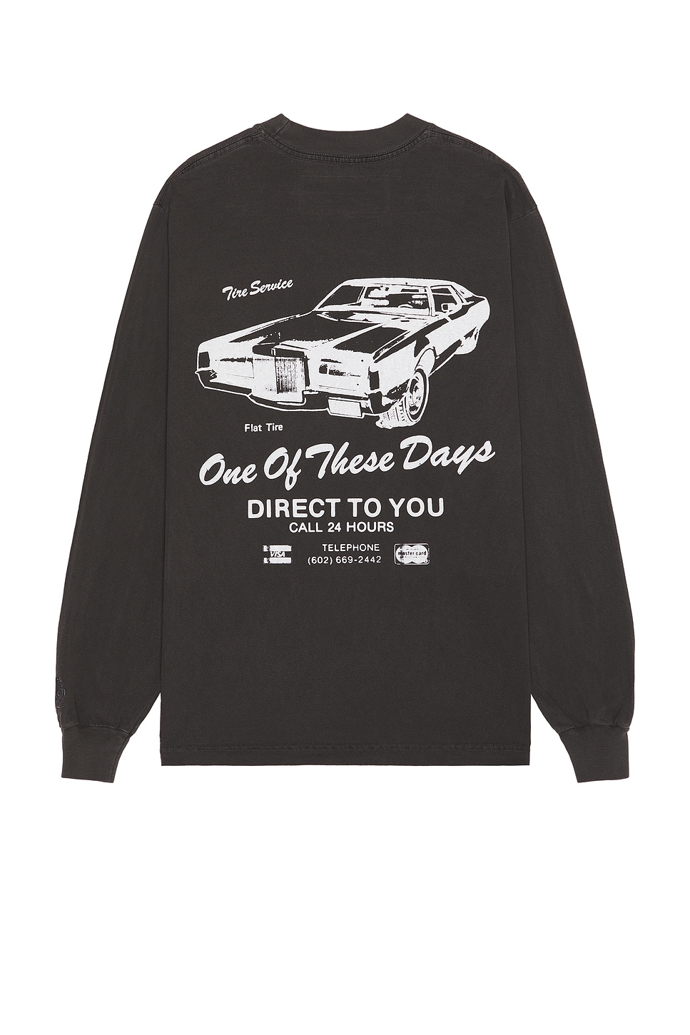 Tire Service Long Sleeve Tee in Black