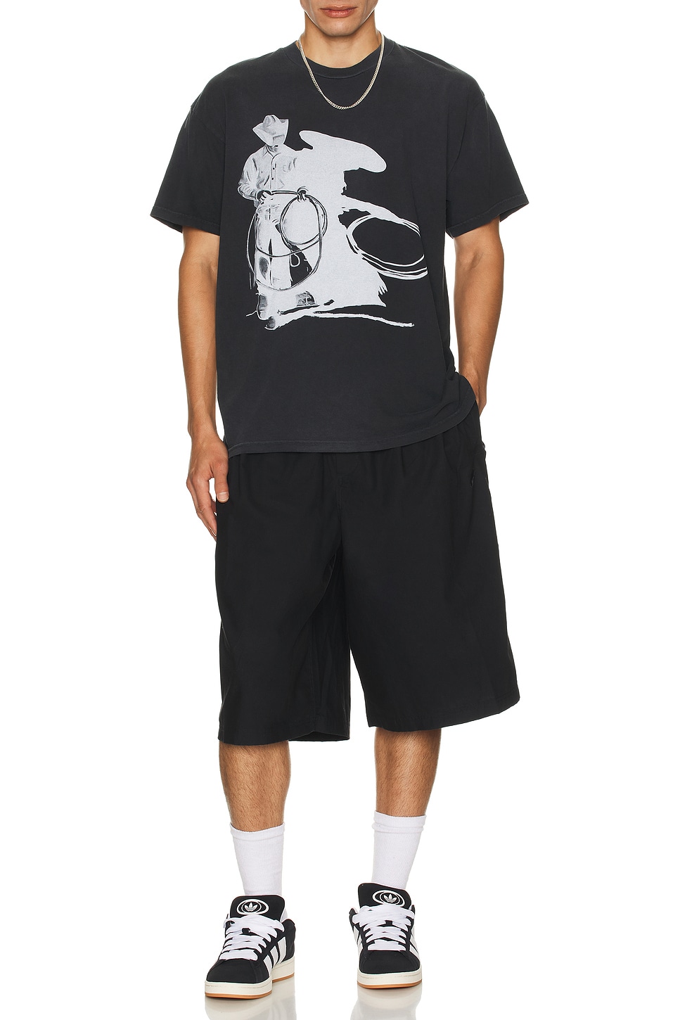 Image 1 of ONE OF THESE DAYS Wanted Tee in Sun Faded Wash
